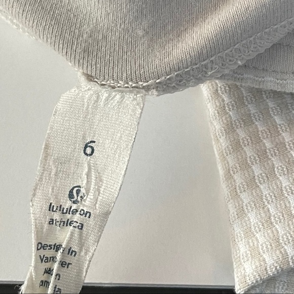 Lululemon Wunder Under Crop tan micro check Dune - Picture 7 of 8